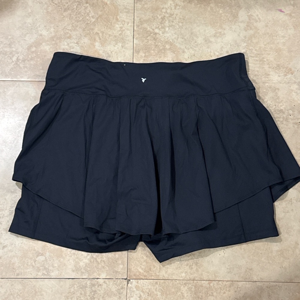 Black Women's Active Skort